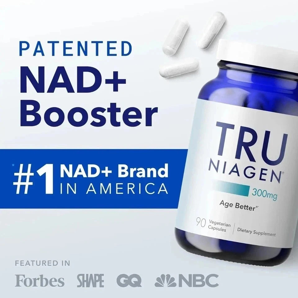 TRU NIAGEN NAD Supplement for Brain Function & Anti-Aging – 300mg Niagen – 90 Se