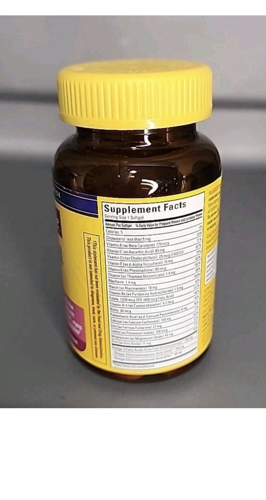 Nature Made Prenatal Folic Acid + DHA, 60 Softgels, Orange Scented 031604027667