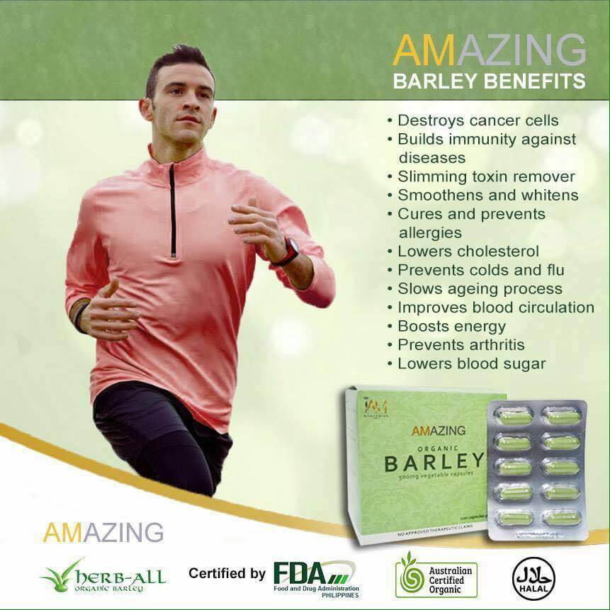 3 Boxes Barley Capsules-FREE SHIPPING, FACTORY SEALED new Packaging(Legit Distr)