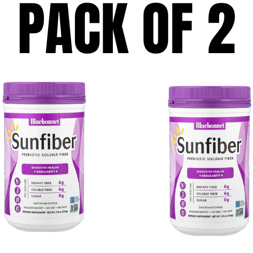 Sunfiber® Prebiotic Soluble Fiber – 7.4 oz (210 g) (Pack of 2)