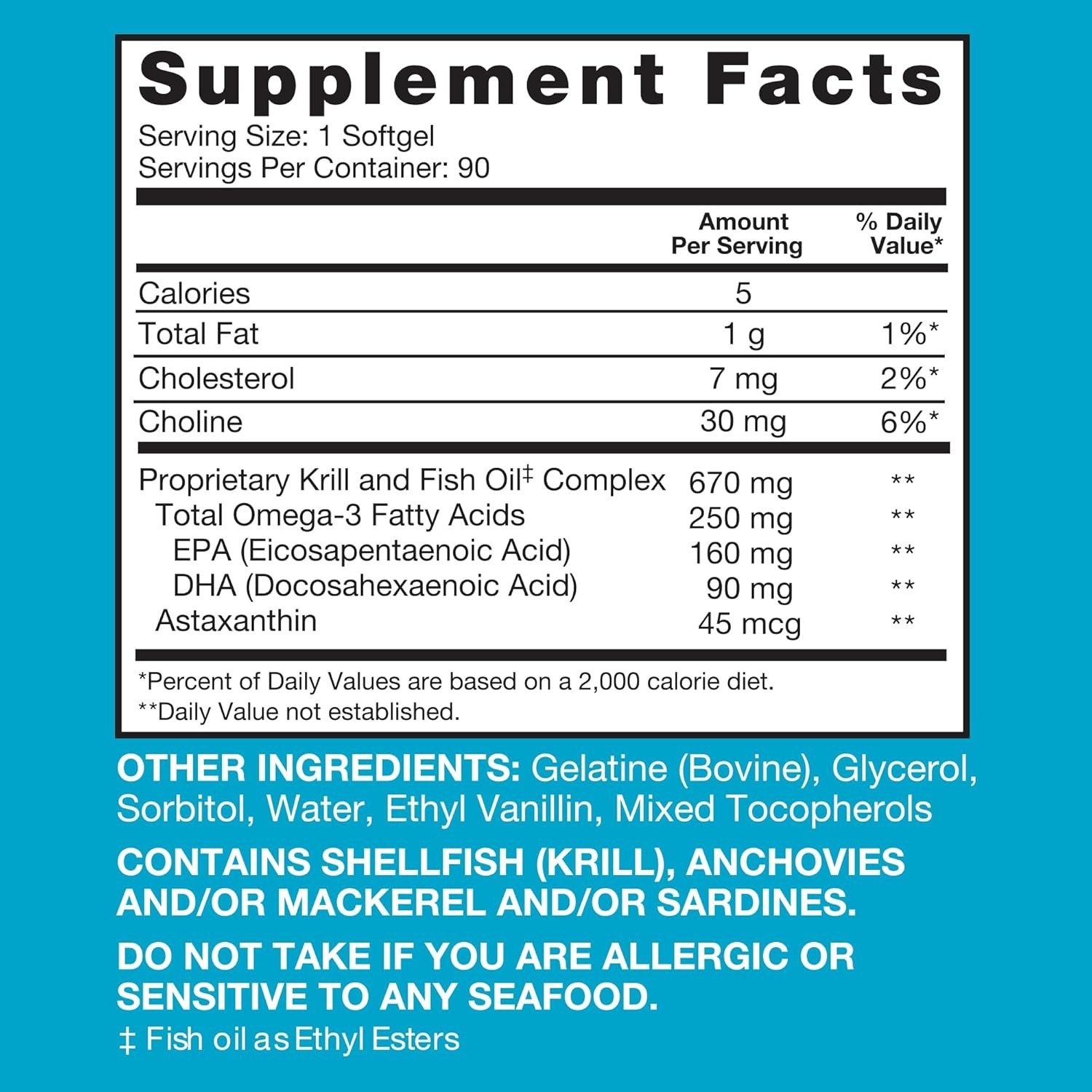Sustainable Omega-3 Formula: Krill & Fish Oil, 90 Softgels for Overall Wellness