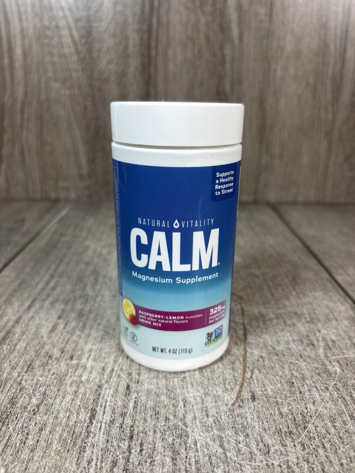 Natural Vitality Calm Magnesium Raspberry-Lemon Drink Mix 4 OZ 12/2027