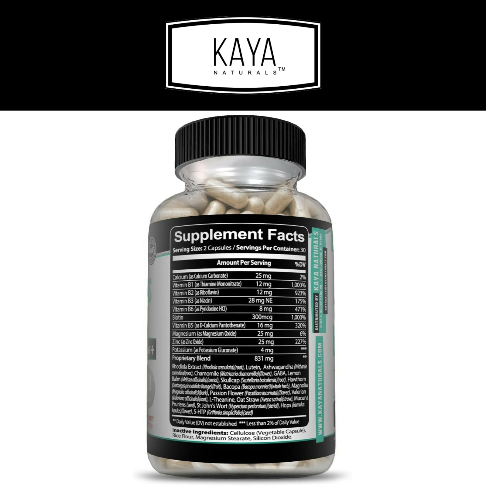 Natural Anxiety & Stress Relief, Combat Stress, Stress Support, Anti Stress