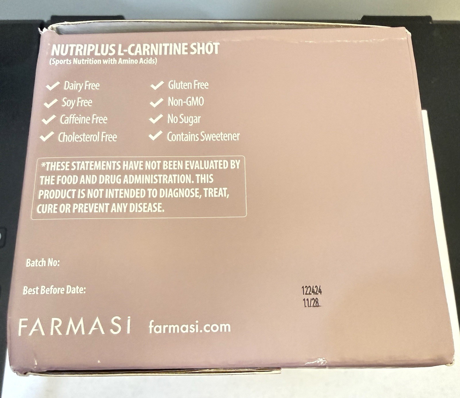 Nutriplus L-Carnitine Shot with Green Tea 15 Sachets (50ml Each)