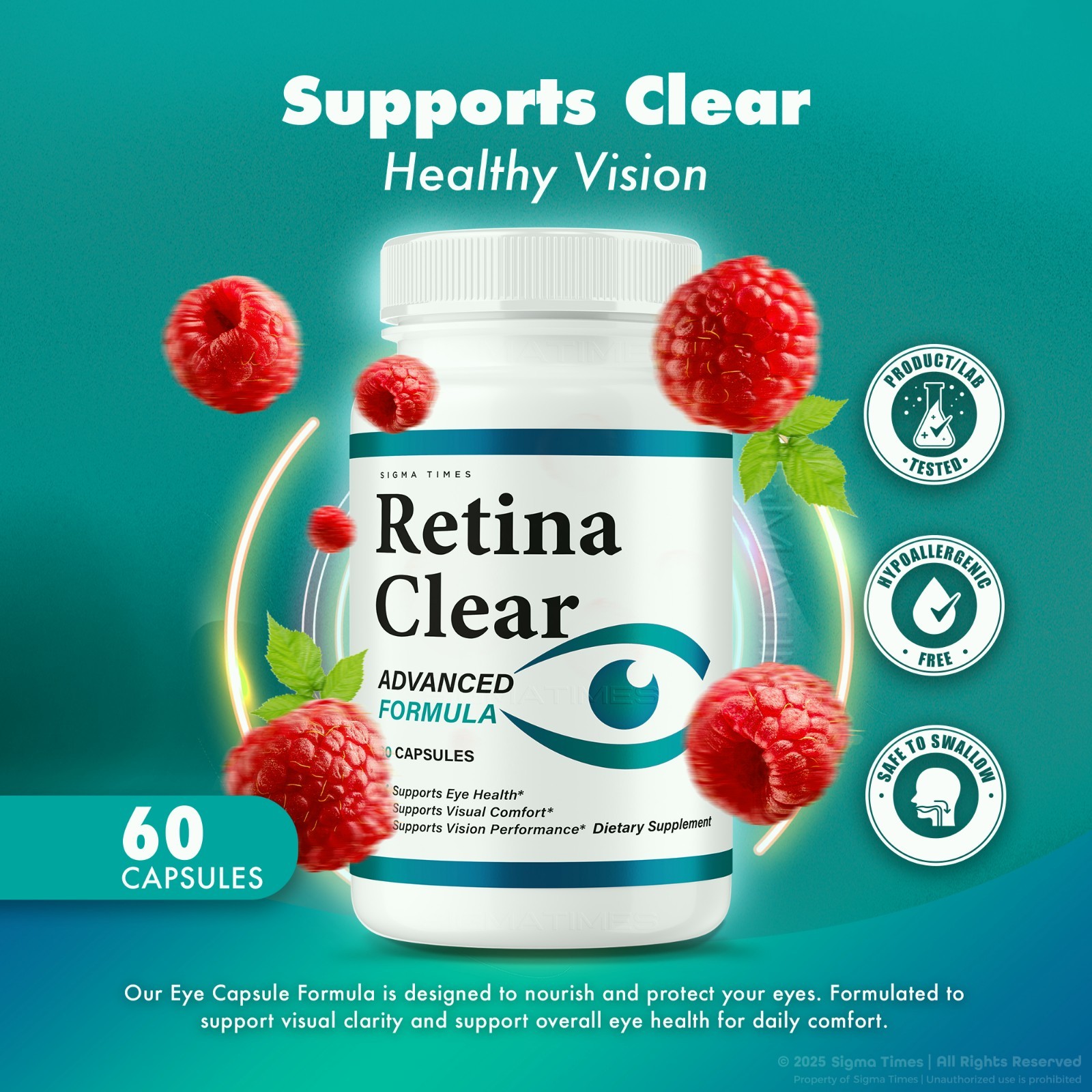 (3 Pack) Retina Clear – Retina Clear Capsules for Eyes