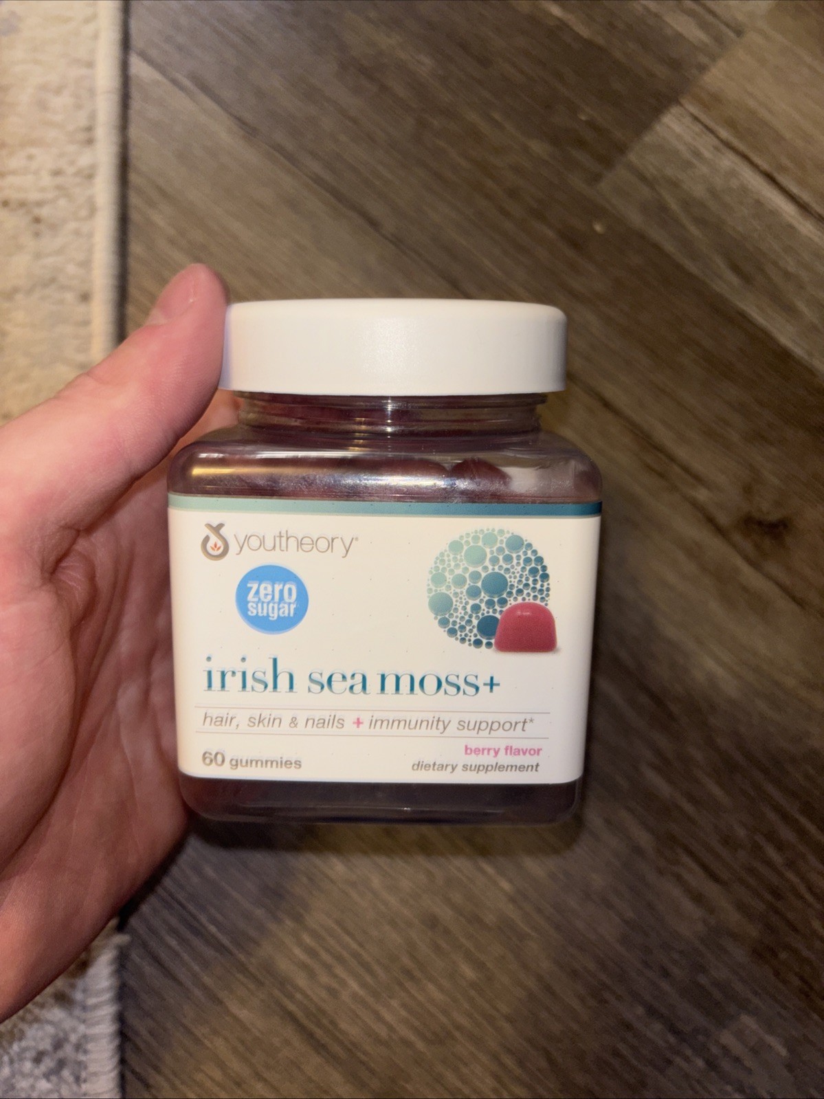 Youtheory Zero Sugar Irish Seamoss Gummies – Qty 60 – Brand New Factory Sealed