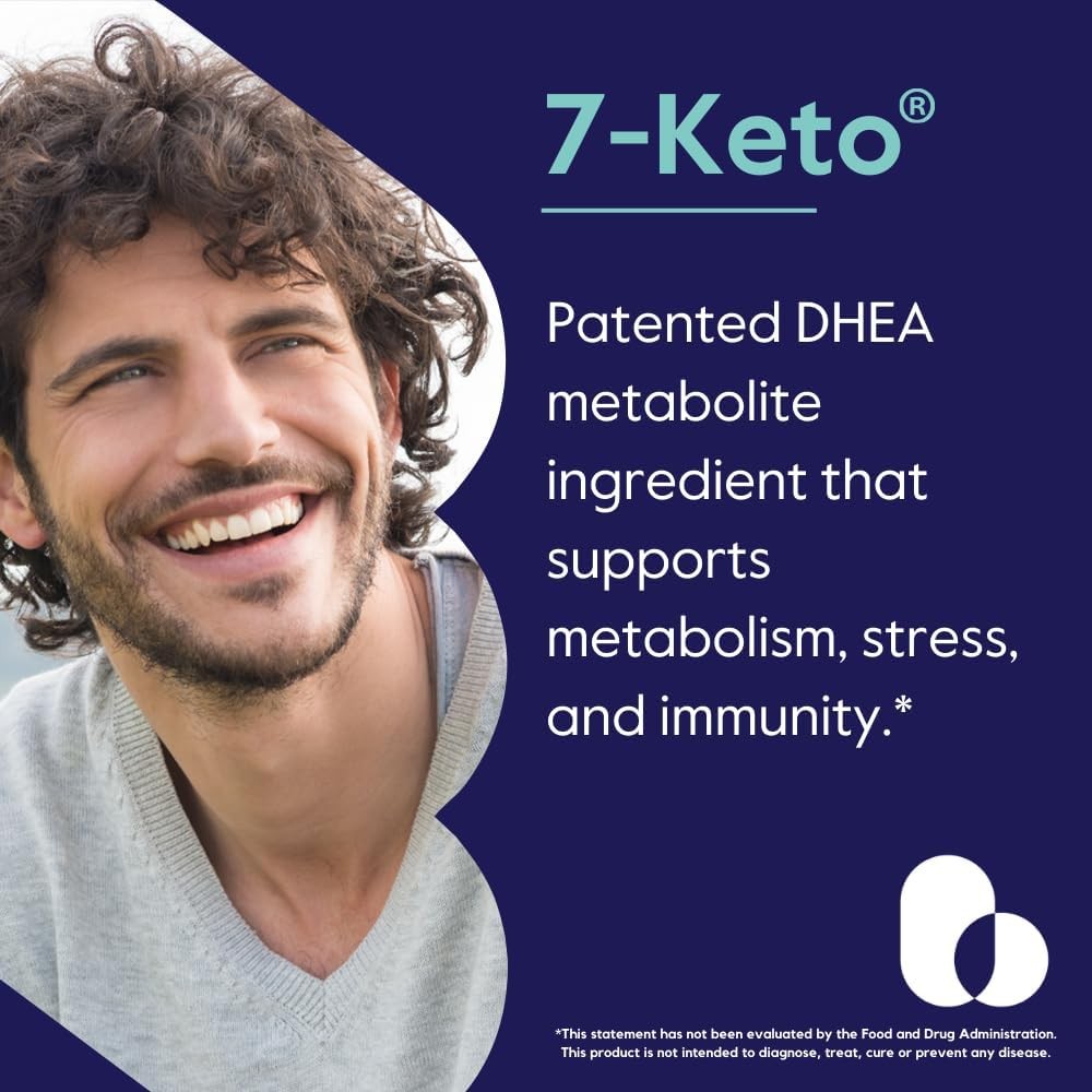 BESTVITE 7-Keto 100mg DHEA (60 Vegetarian Capsules) – No 1 Count (Pack of 60)