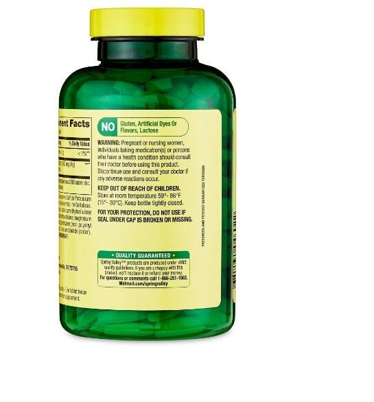Spring Valley Glucosamine Sulfate Potassium Chloride Tablets 1,000 mg 200 Count