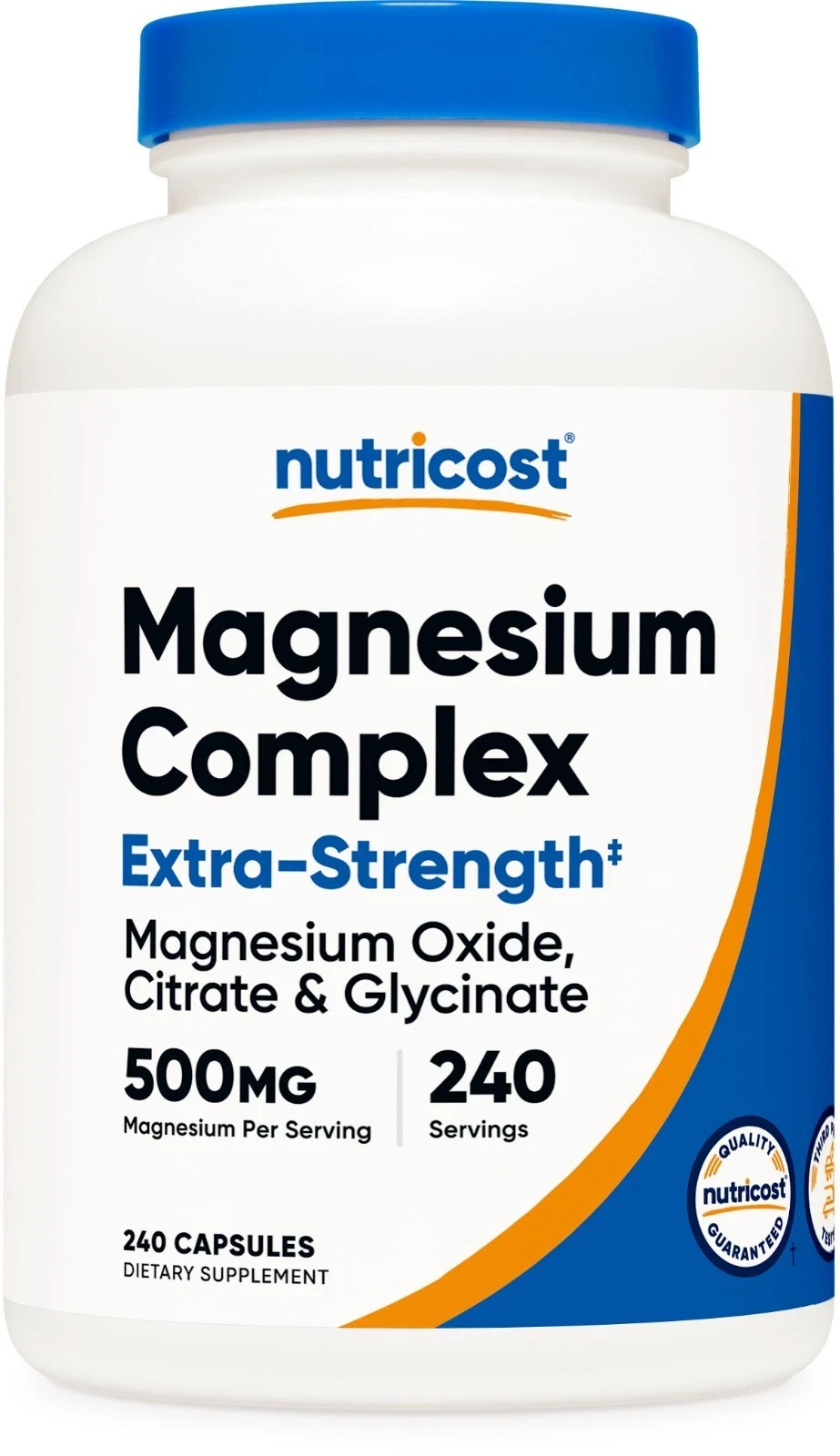 Nutricost Magnesium Complex 500mg, 240 Capsules – Gluten Free and Non-GMO