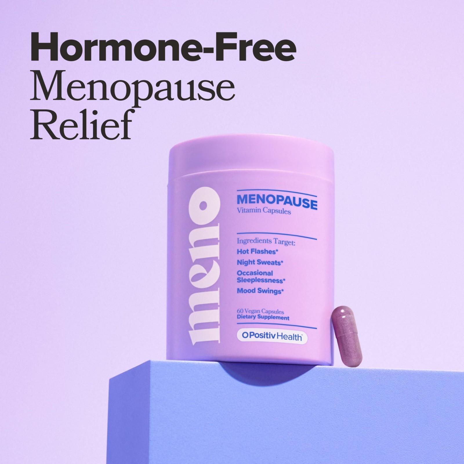 Menopause Relief Supplement – Alleviate Hot Flashes & Night Sweats – 60-Day Supp