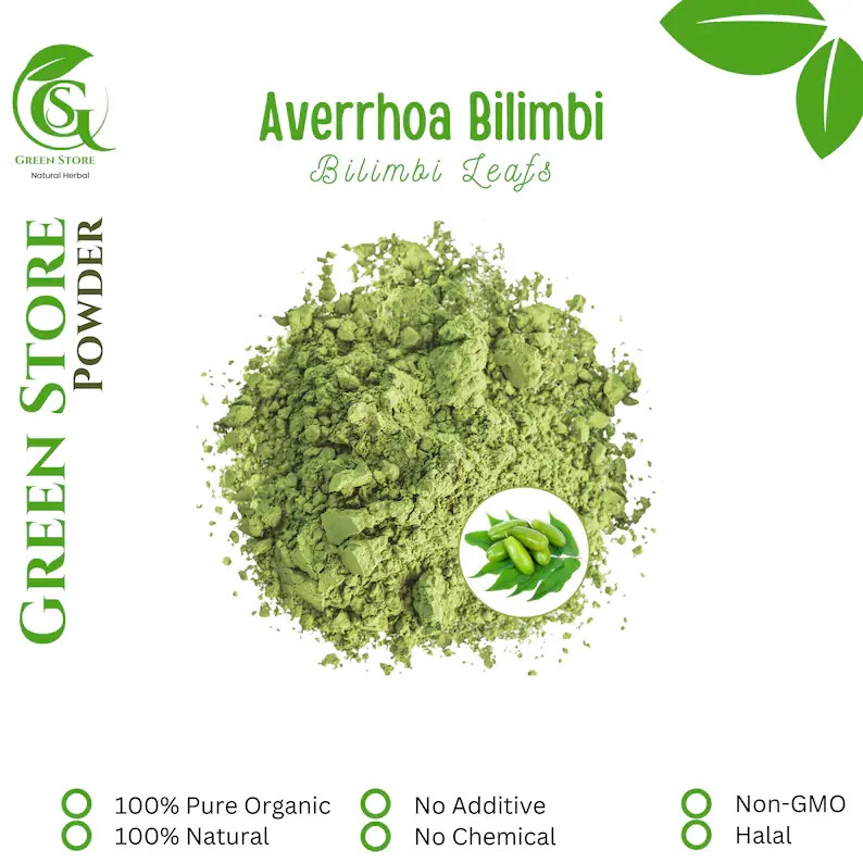 50 g – 500 g Organic Pure Powder Of Bilimbi Leaves Averrhoa Bilimbi WildCrafted