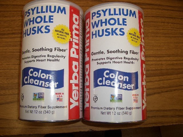 2-Yerba Prima Psyllium Whole Husks Colon Cleanser 12 oz 340 g each Exp 11/2028