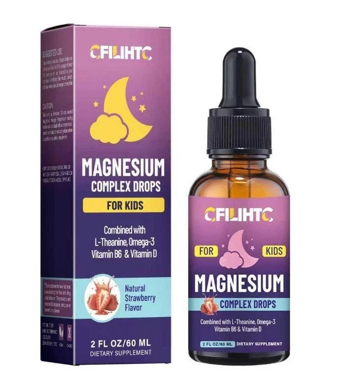 Kids Magnesium Liquid Drops Magnesium Glycinate Liquid for Kids Supplement