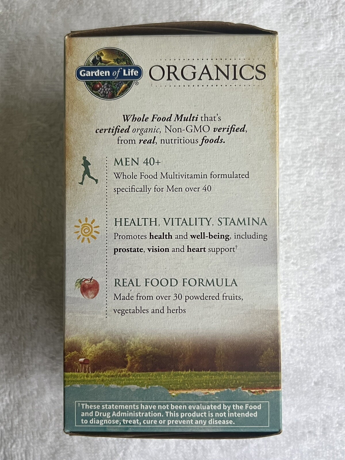 Garden of Life ORGANICS MEN’S MULTI 40+ WHOLE FOOD MULTIVITAMIN (120 Tablets)