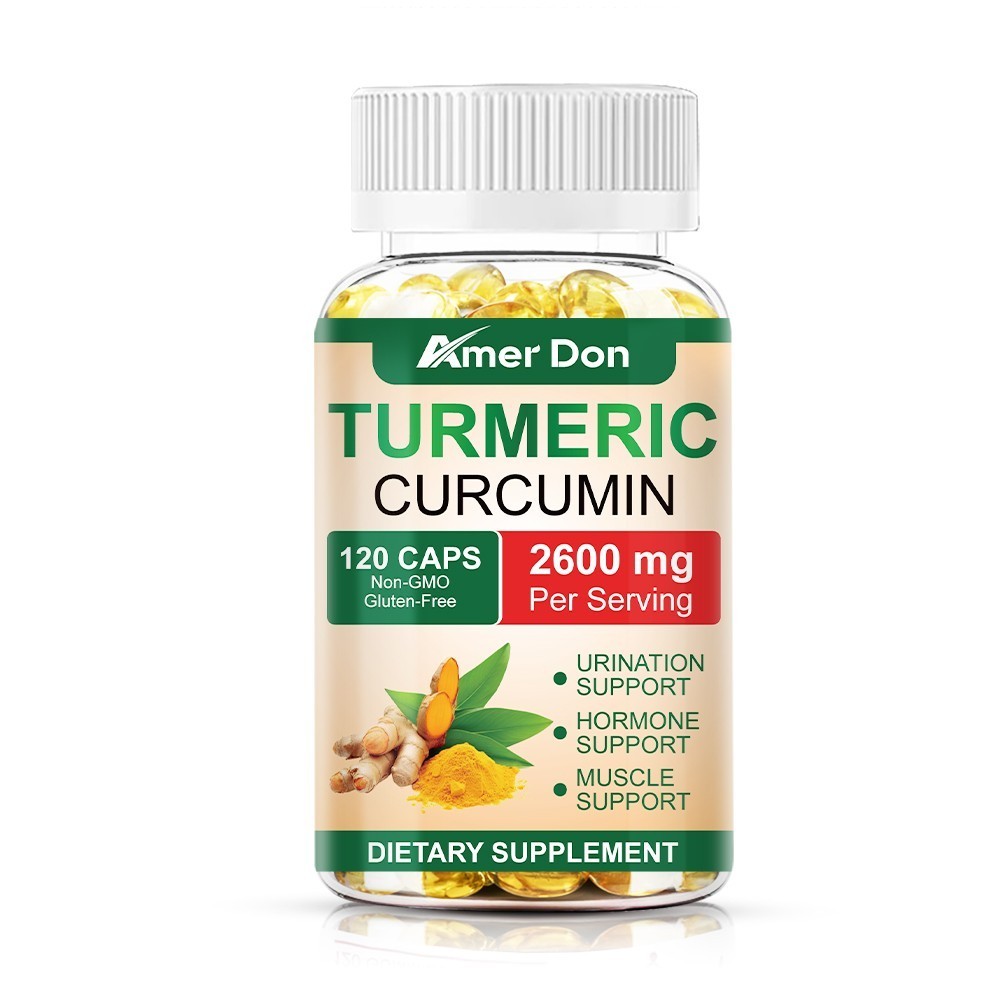 Turmeric Curcumin Highest Potency 95% 2600mg with BioPerine Black Pepper Extract