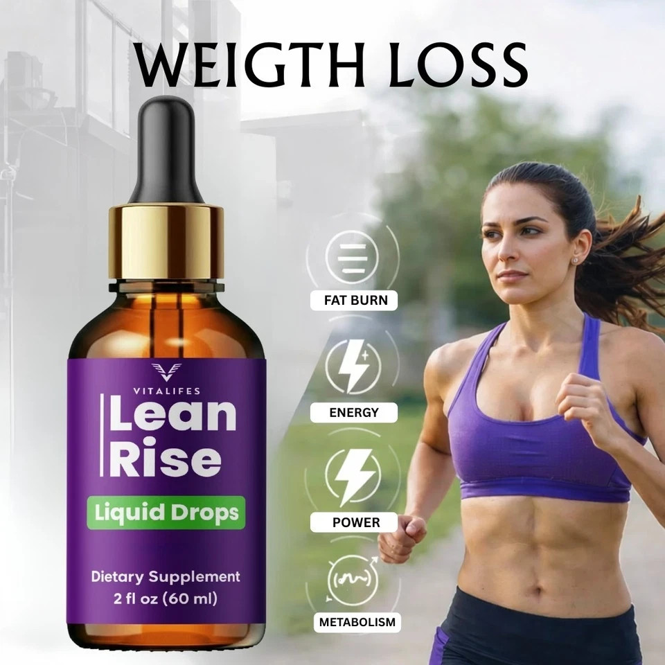 (5 Pack) Lean Rise Drops Natural Health & Fitness Formula Lean Rise 60ml