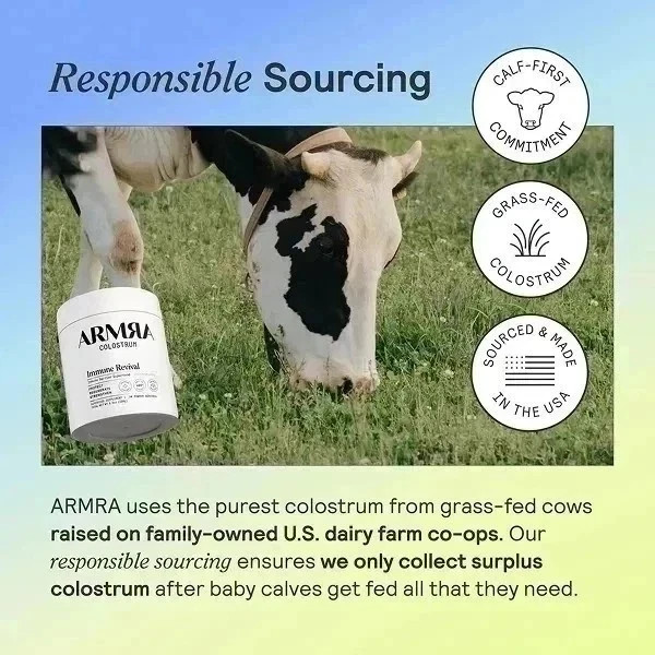 ARMRA Colostrum Health Revival Powder, Immune & Gut Support 120g