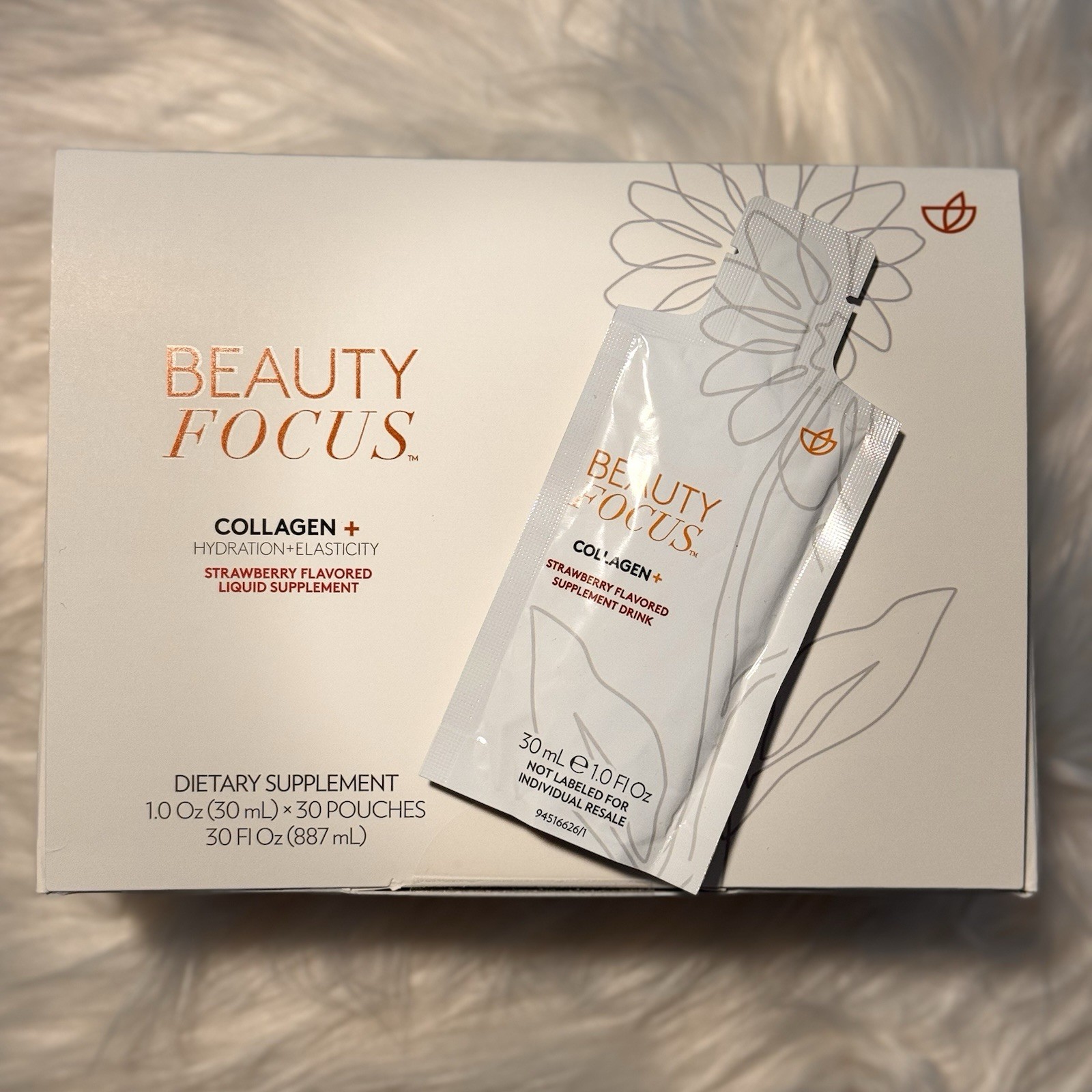 Nu Skin NuSkin Pharmanex Beauty Focus Collagen [STRAWBERRY] Exp 10/26 NEW SEALED