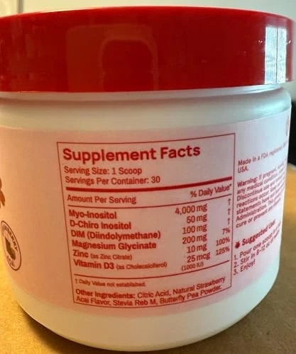 3PCS Peach Perfect SVG 30 Flavor Acai Strawberry Multivitamin Powder Inositol