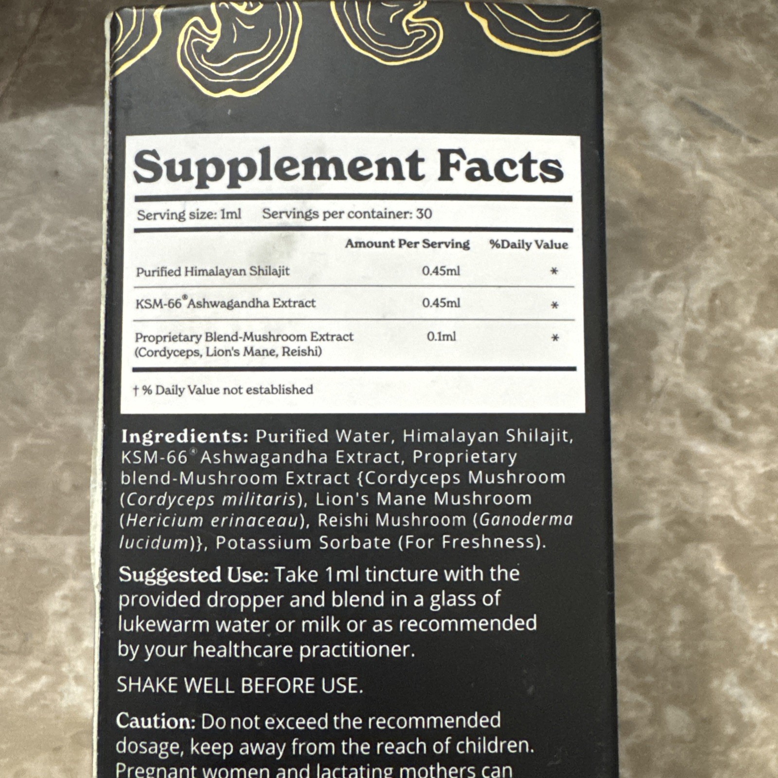 BetterAlt Himalayan Shilajt Gold+ Liquid Drops, 1.01fl oz exp Dec 2026