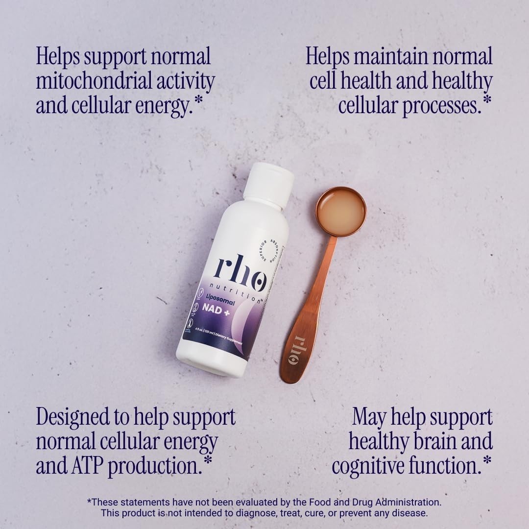 RHO Liposomal NAD+ – Liquid Supplement Designed to Help Support Absorption
