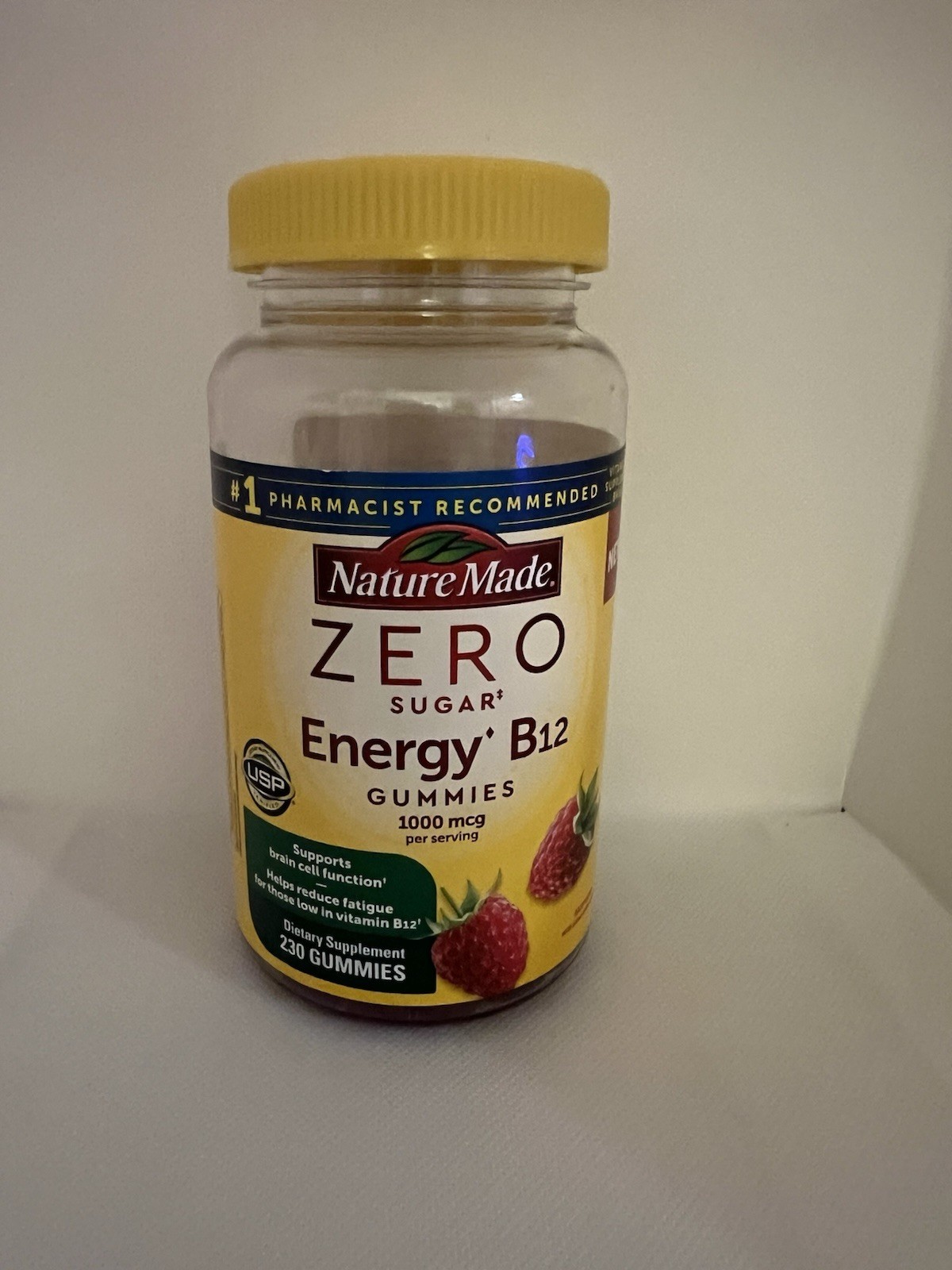 Nature Made Zero Sugar Energy B12 Gummies 230 Count Each 1000 mcg Ex 6/2026