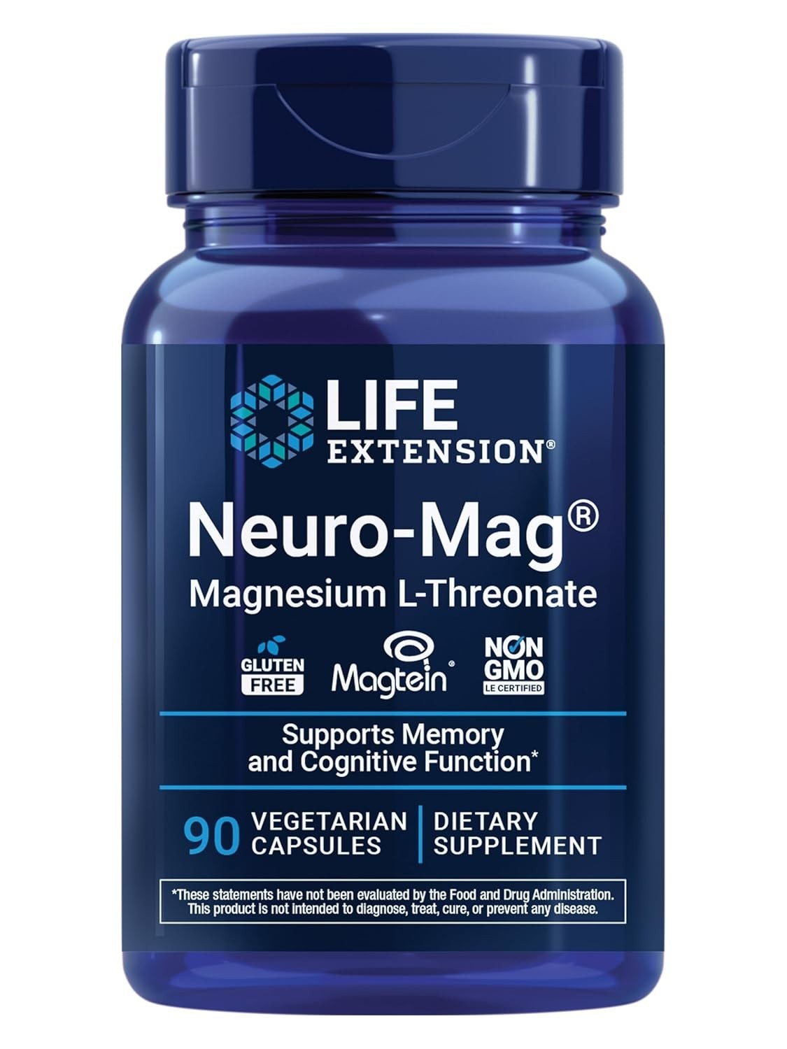 Life Extension Neuro-Mag Magtein Magnesium L-Threonate 150 Vegetarian Capsules