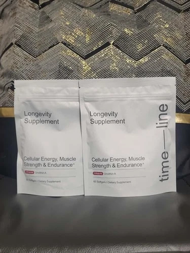 Pack of 2 Time-Line Longevity Supplement Mitopure Urolithin A 60 Softgels New