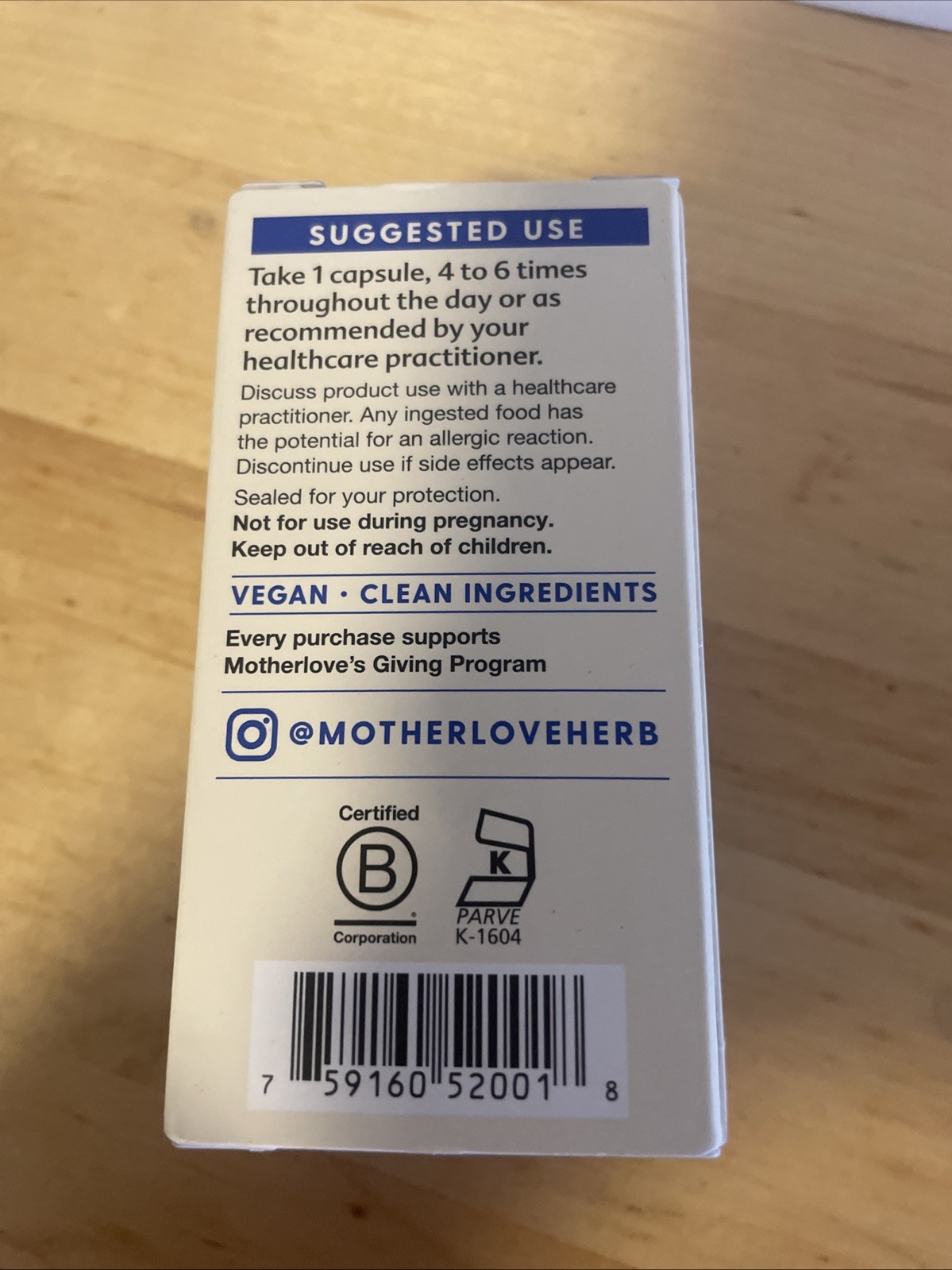Motherlove More Milk Moringa (60 Liquid caps) Herbal Lactation Supplement 5/2030