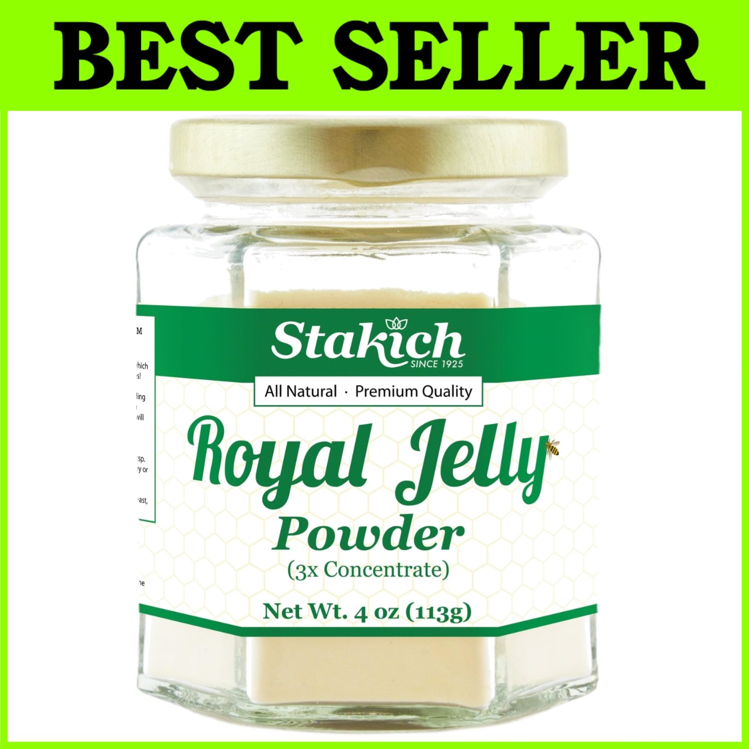 Royal Jelly Powder Supplement – 3X Concentrate**