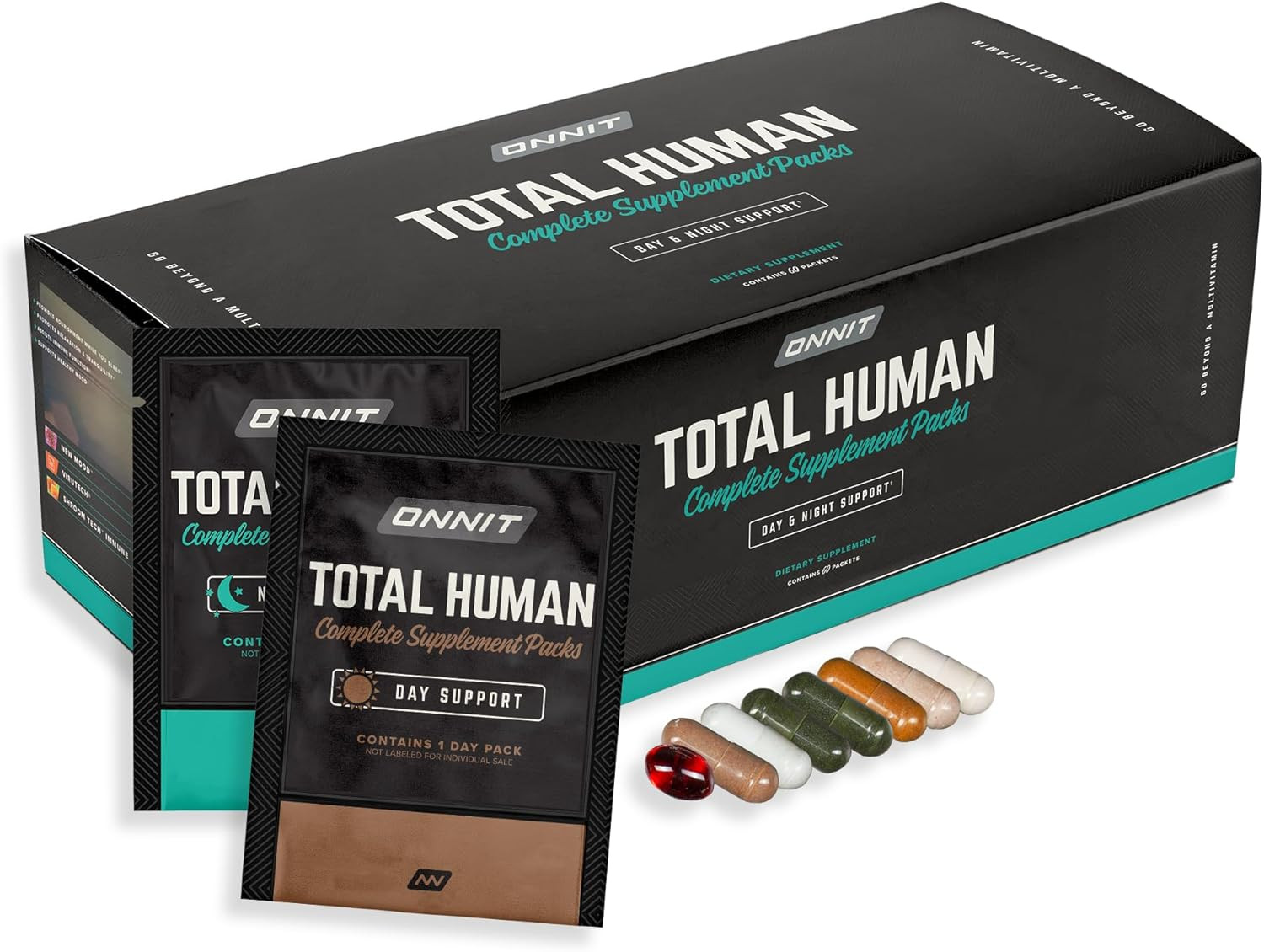 Total Human Day & Night Multivitamin Packs for Men & Women – 30-Day Supply