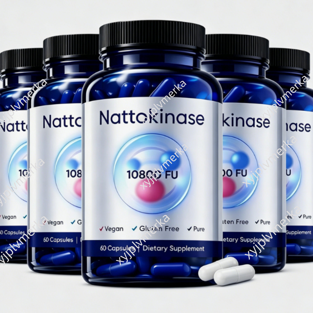 5 pack Nattokinase 10800 FU Organic Vegan Dietary Supplement 60 Capsules -New