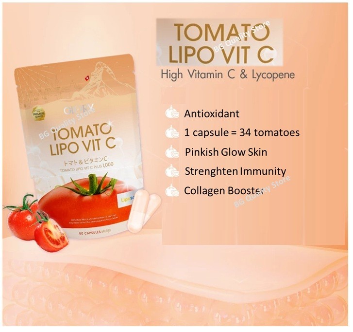 2X Glory Pure Collagen Di Peptide Tomato VitC or Probiotic Veggy Plus Glow Skin