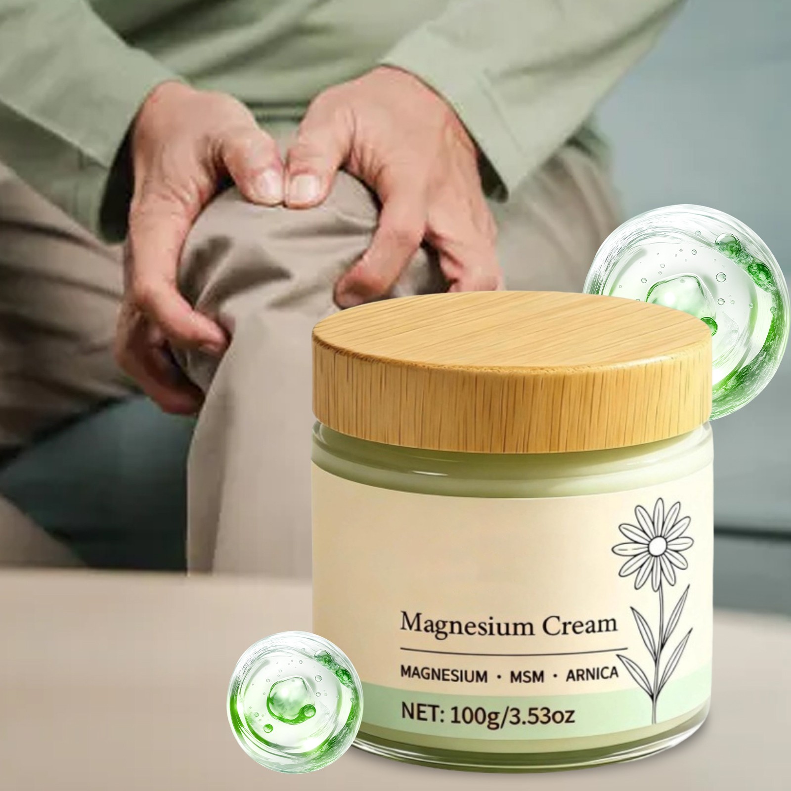 Joint Relief Cream 100g, Soothing Muscle & Bone Balm, Quick-Absorbing Formula US