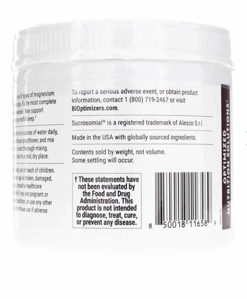 Bioptimizers Magnesium Breakthrough Raspberry Lemonade – 8 Forms of Mag 11.08oz