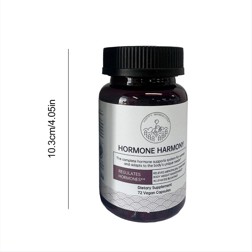 Women Natural Balance Happy Mammoth Hormone Harmony 72 Capsules 1 Pack Promotion