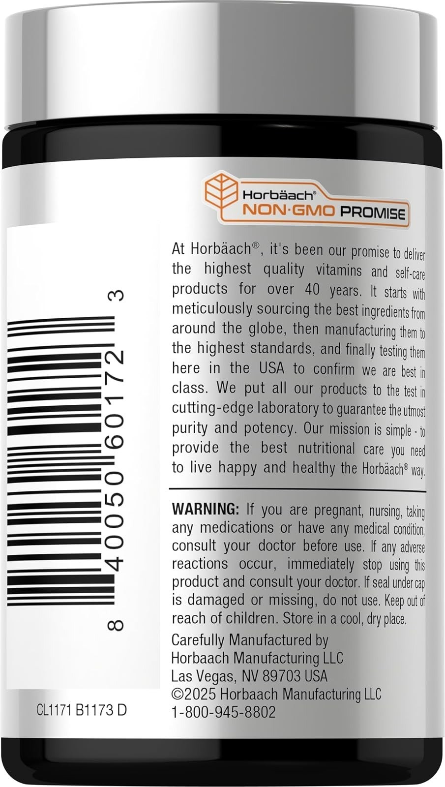 Horbäach B12 Vitamin 5000 mcg | 120 Fast Dissolve Tablets | Vegan