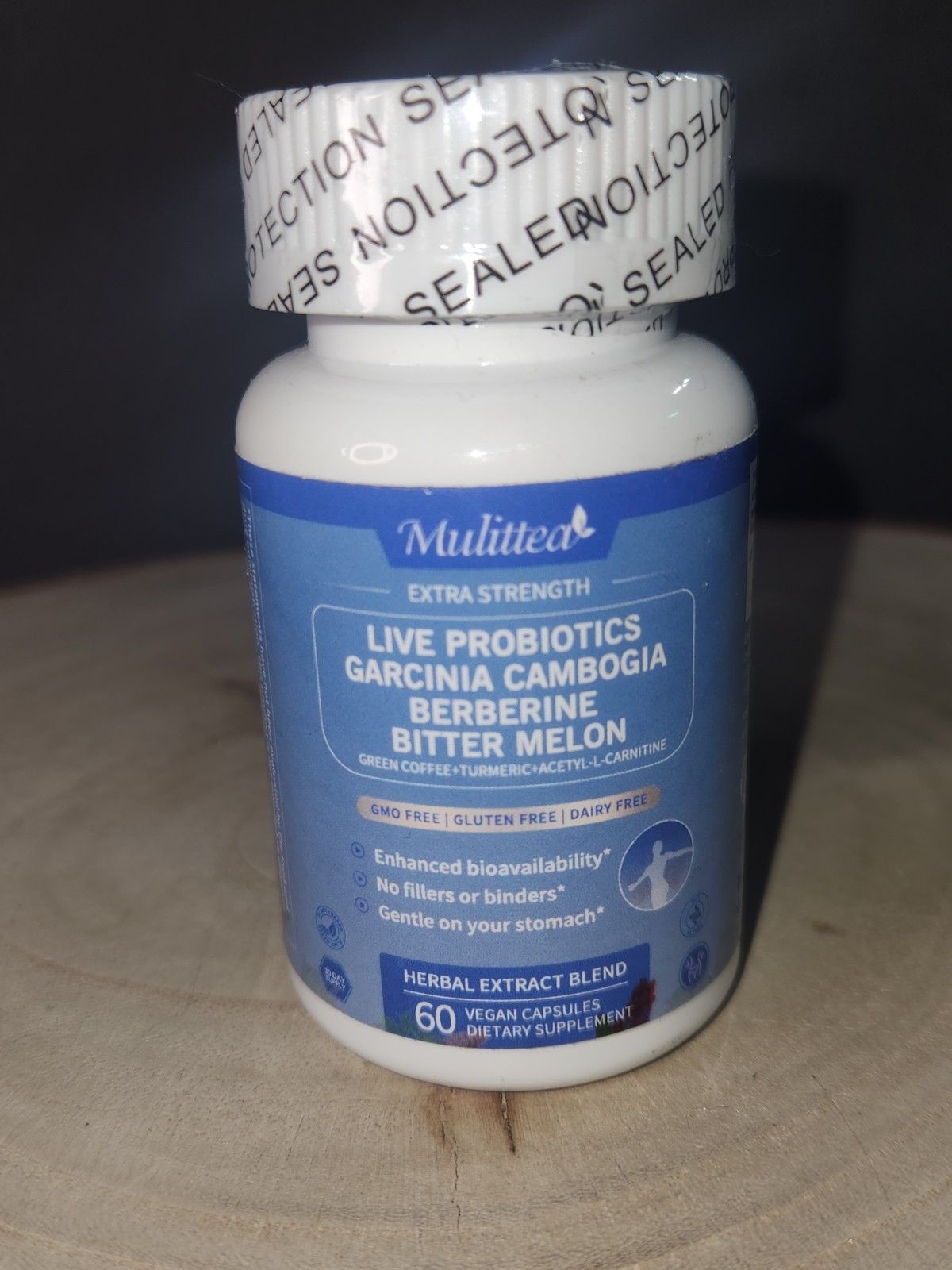 Mulittea Live Probiotics Garcinia Cambogia Bitter Mellon EXP 01/ 2027