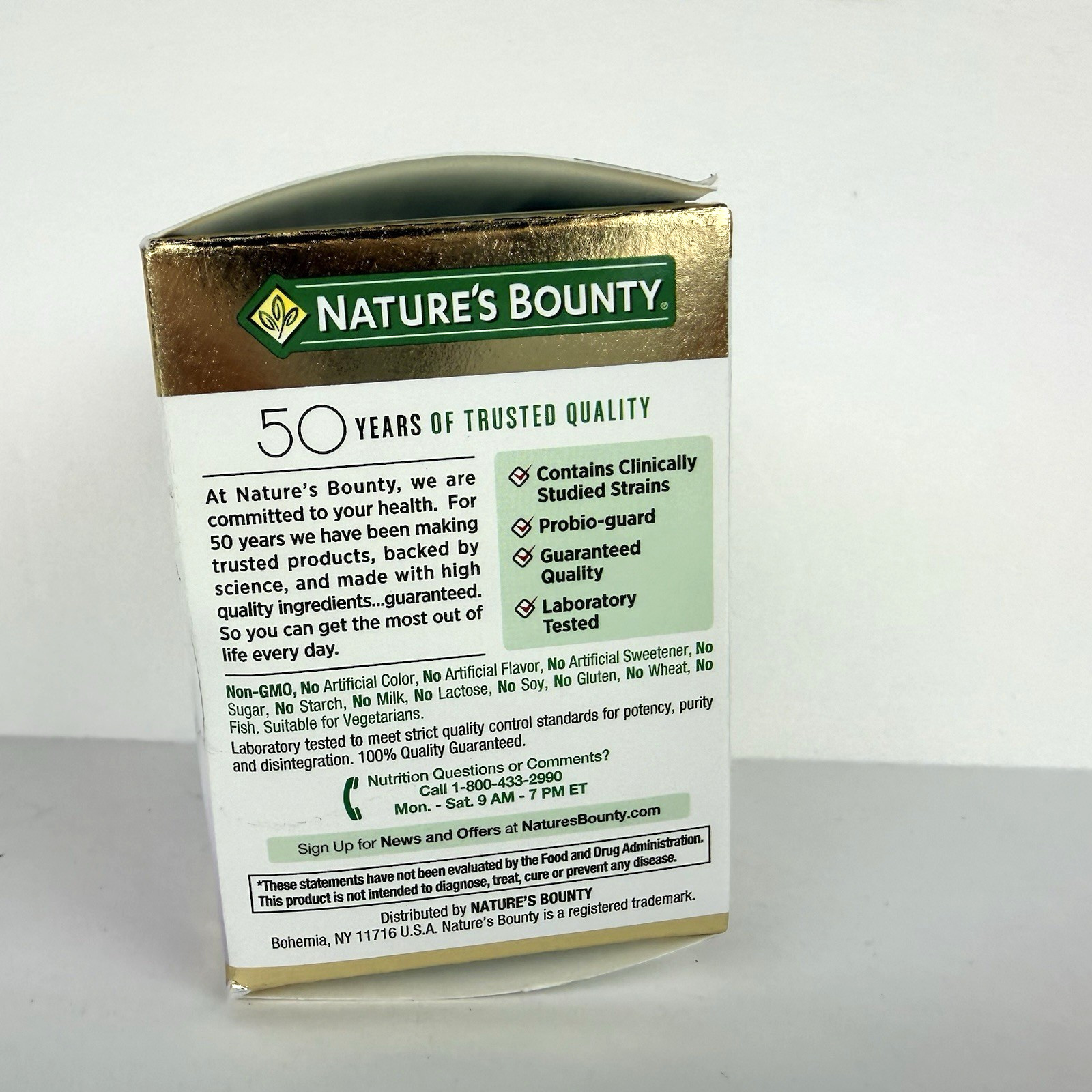 Natures Bounty Ultra Strength Probiotic 10 30 Capsules Exp 8/2027