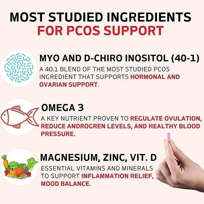 Peach Perfect Inositol Multivitamin Myo & D-Chiro 40:1 Blend with Omega-3