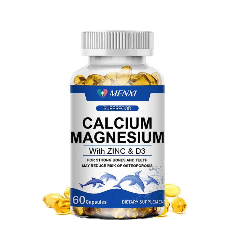 Magnesium Zinc Vitamin D3 Calcium 120Pills Complex Supplement promote absorption
