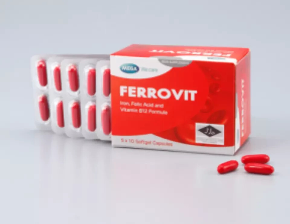 FERROVIT Iron Supplement 5X 10’s For Pregnant Women Iron Deficiency Remedies X 5