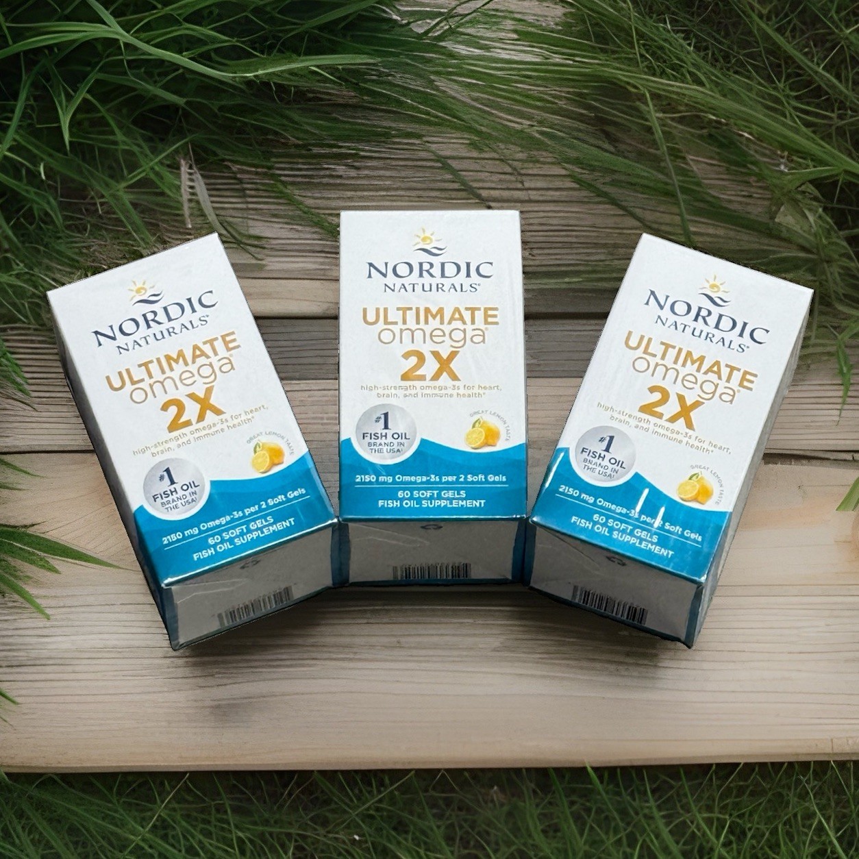 3 Pack Nordic Naturals Ultimate Omega 2X 2150mg – 60 Soft Gels Each Exp. 04/2029
