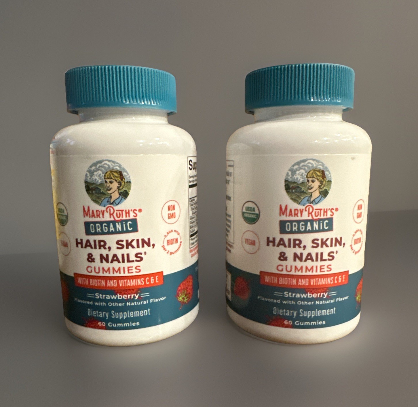💥GETTING 2!💥 Mary Ruth’s Organic hair skin nails strawberry 120ct TOTAL!