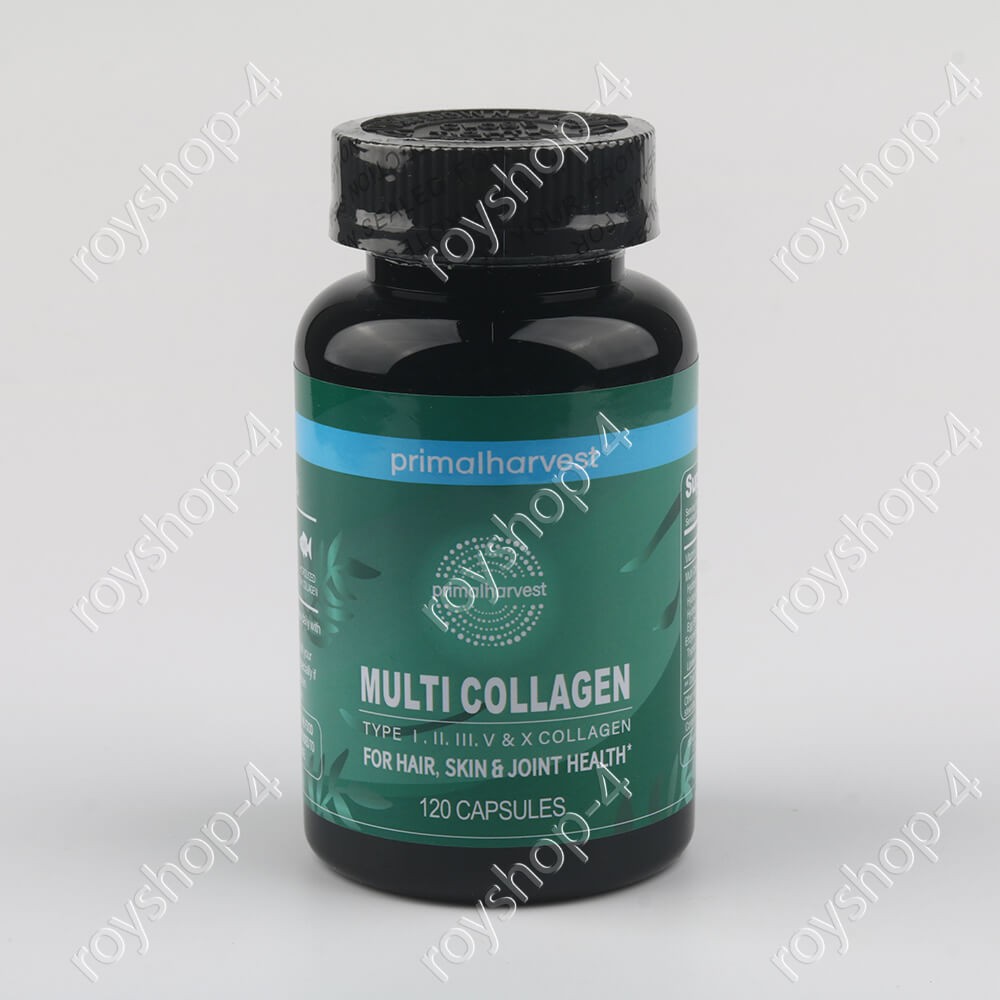 Primal Harvest Multi Collagen 120 Capsules (I, II, III, V, X) Supplement New