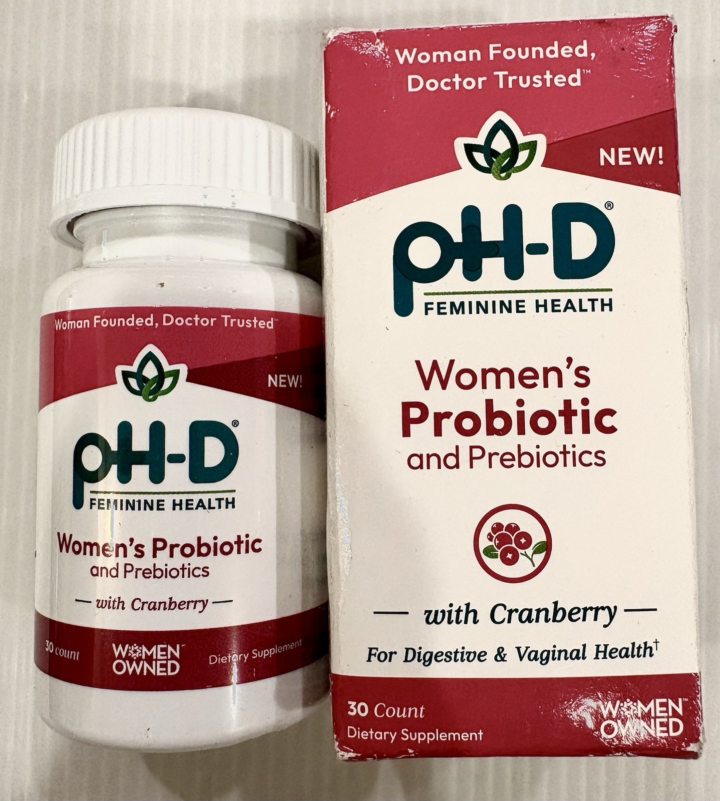 pH-D Feminine Health Women’s Probiotic and Prebiotics, 30 Capsules EXP 02/2026