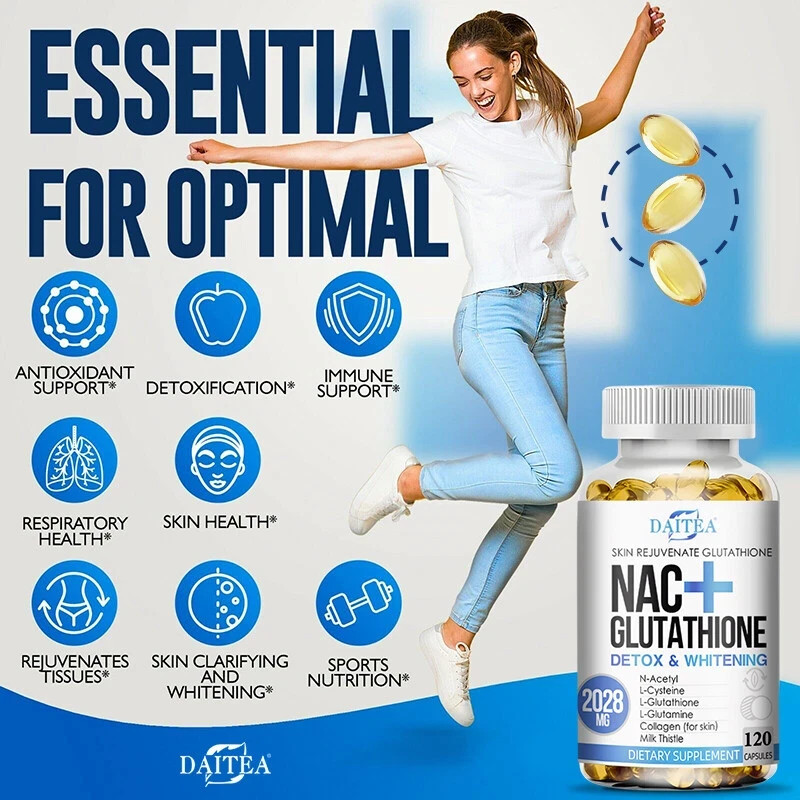 NAC Glutathione Skin Whitening Bleaching Anti-Agin Acne Scar / Dark Spot Remover