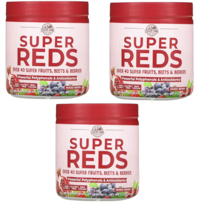 Country Farms Super Reds – Mixed Berry 200 grams (Pack of 3)