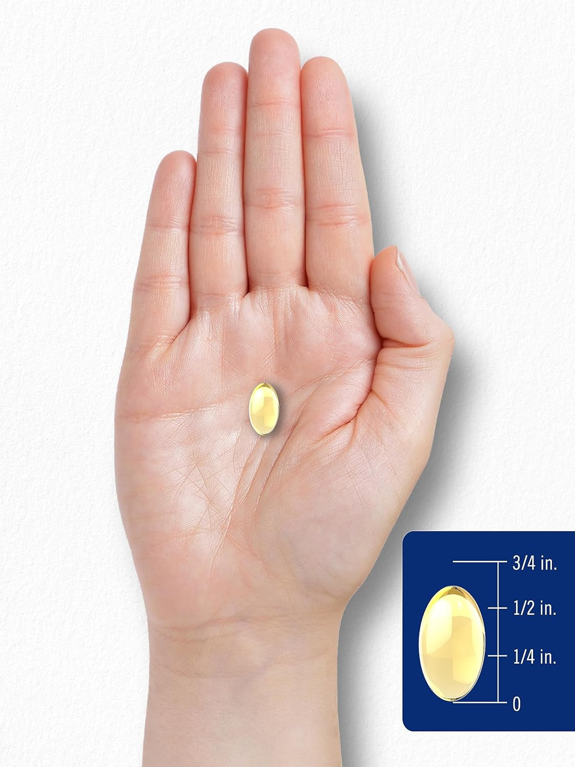 Mini Fish Oil Softgels 2010 Mg 200 Omega-3 Pills with EPA & DHA Non-Gmo & Gluten