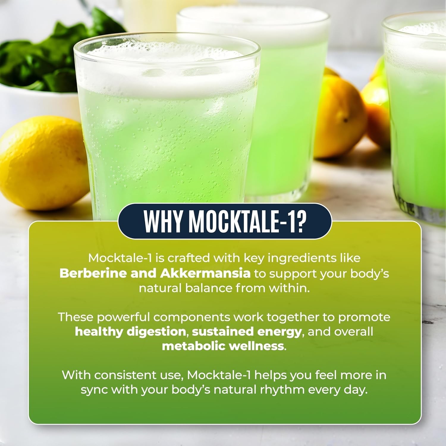 MOCKTALE-1 Metabolic Support with Berberine & Akkermansia, Chormium, Cylo